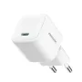 Joyroom TCG08 (JR-TCG08) GaN reisilaadija, USB-C, 20W, PD 3.0, QC 3.0, valge