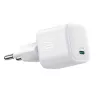 Joyroom TCG08 (JR-TCG08) GaN reisilaadija, USB-C, 20W, PD 3.0, QC 3.0, valge