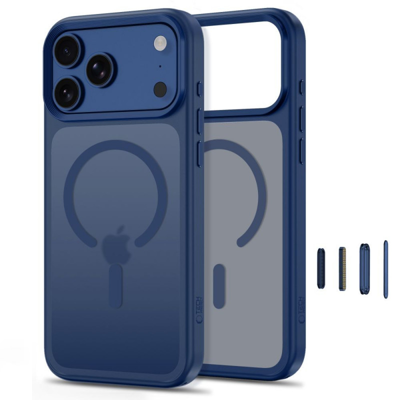 Tech-Protect Magmat MagSafe CC ümbris Apple iPhone 17 Pro / 18 Pro jaoks, mati sügavsinine