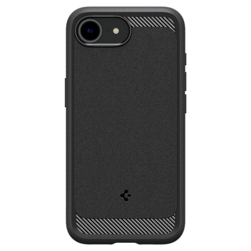 Spigen Rugged Armor Mag MagSafe ümbris Apple iPhone 17e / 16e jaoks, mattmust