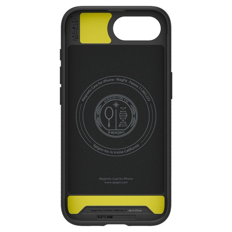 Spigen Rugged Armor Mag MagSafe ümbris Apple iPhone 17e / 16e jaoks, mattmust