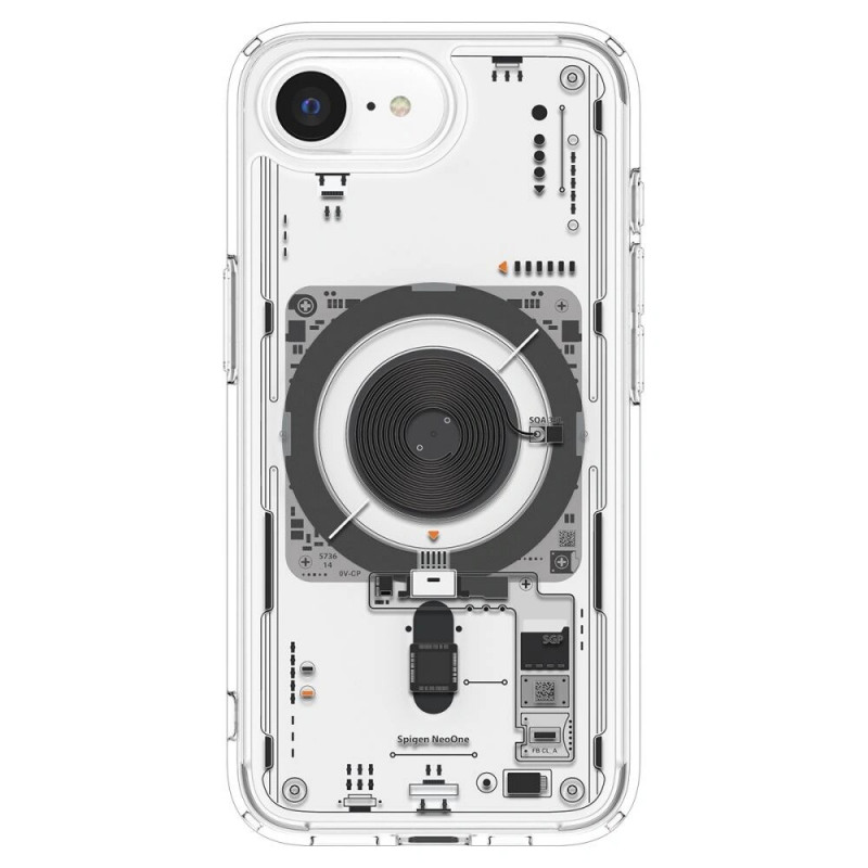 Spigen Ultra Hybrid Mag MagSafe kaitsekott Apple iPhone 17e / 16e jaoks, Neo One, läbipaistev