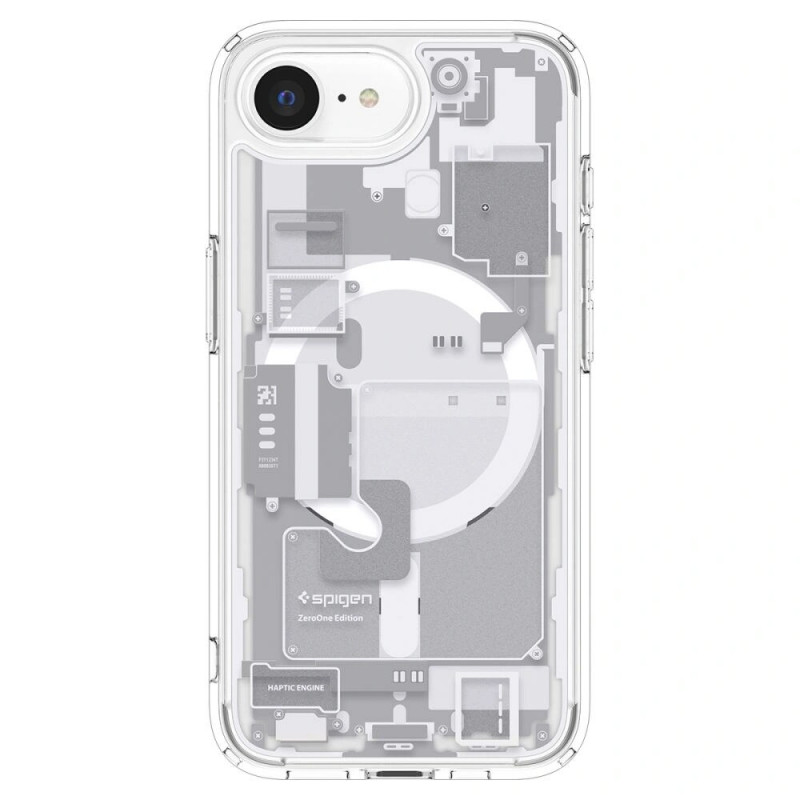 Spigen Ultra Hybrid Mag MagSafe kaitsekott Apple iPhone 17e / 16e jaoks, Zero One, valge