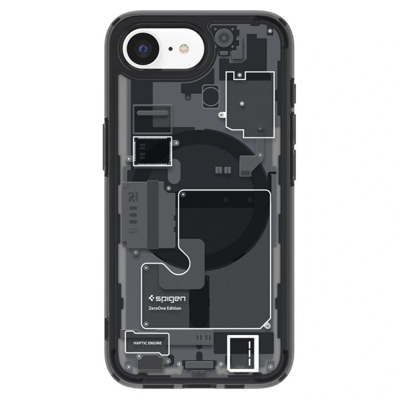 Spigen Ultra Hybrid Mag MagSafe ümbris Apple iPhone 17e / 16e jaoks, Zero One Black