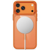 Tech-Protect Magmat MagSafe CC ümbris Apple iPhone 17 Pro / 18 Pro jaoks, Cosmic Orange / läbipaistev