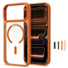 Tech-Protect Magmat MagSafe CC ümbris Apple iPhone 17 Pro Max / 18 Pro Max jaoks, Cosmic Orange / läbipaistev