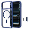 Tech-Protect Magmat MagSafe CC ümbris Apple iPhone 17 Pro / 18 Pro jaoks, Deep Blue / läbipaistev