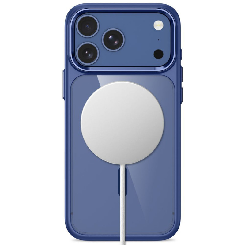 Tech-Protect Magmat MagSafe CC ümbris Apple iPhone 17 Pro / 18 Pro jaoks, Deep Blue / läbipaistev