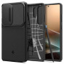 Spigen Optik Armor kaitsekott Samsung Galaxy S25 Ultra jaoks, must