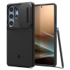Spigen Optik Armor kaitsekott Samsung Galaxy S25 Ultra jaoks, must
