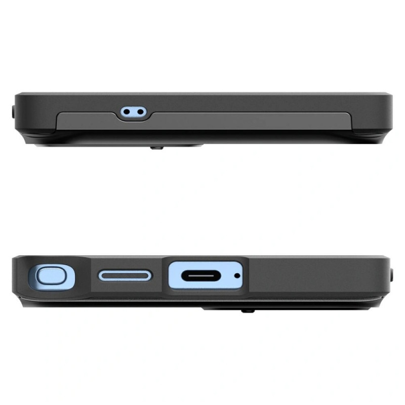 Spigen Optik Armor kaitsekott Samsung Galaxy S25 Ultra jaoks, must
