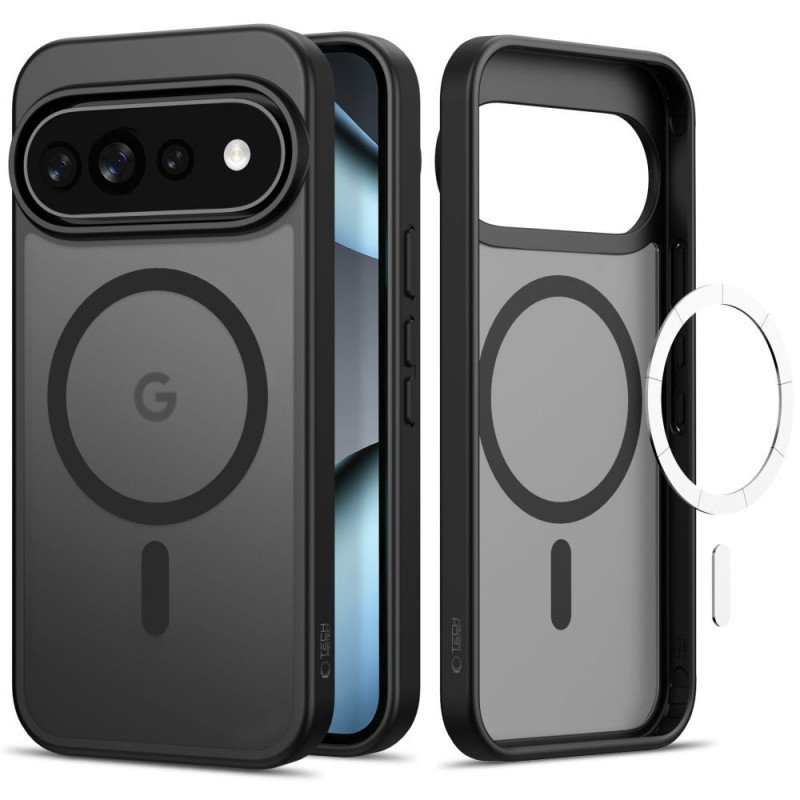 Tech-Protect Magmat MagSafe ümbris Google Pixel 9 / 9 Pro / 10 / 10 Pro / 11 / 11 Pro jaoks, mattkollane must