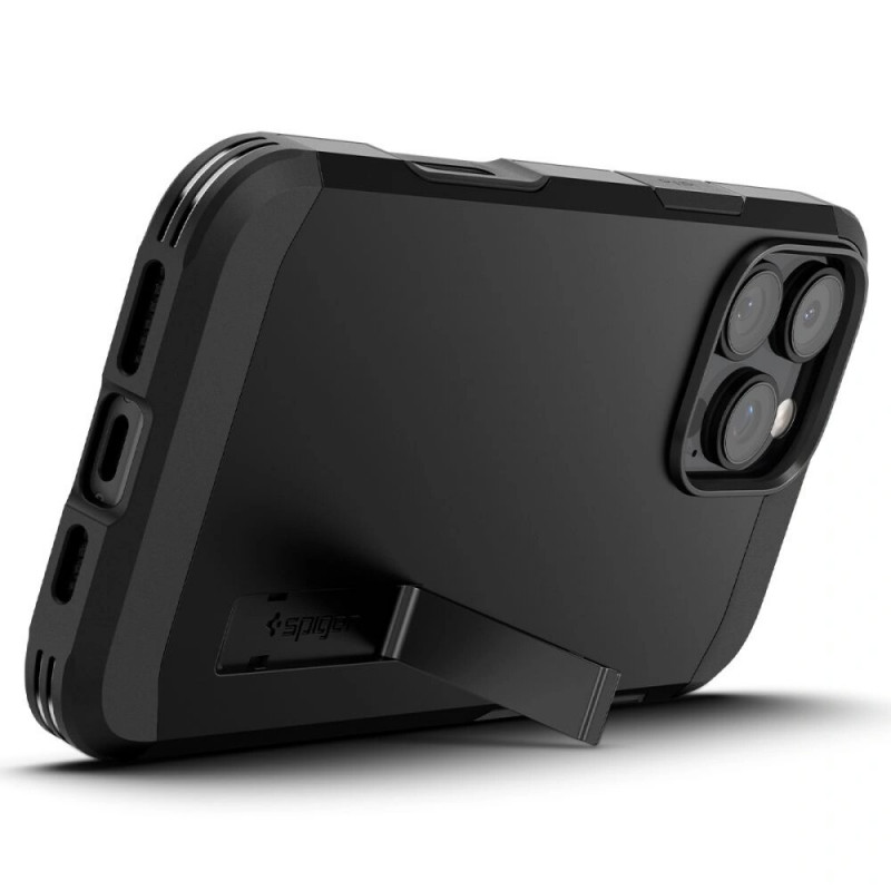 Spigen Tough Armor T Mag MagSafe ümbris Apple iPhone 16 Pro Max-le, must