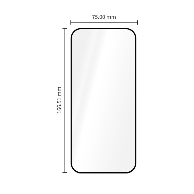 Tech-Protect Glass Fit+ karastatud klaas Xiaomi Redmi 17 4G / 5G jaoks, must (2 tk) (THP5701)