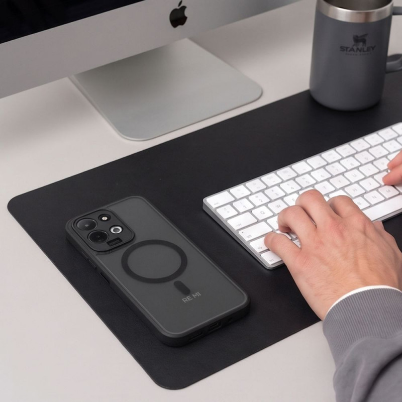 Tech-Protect Magmat MagSafe ümbris Xiaomi Redmi 17 4G / 5G jaoks, mati must