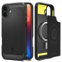 Spigen Rugged Armor Mag MagSafe ümbris Apple iPhone 16 jaoks, mattmust