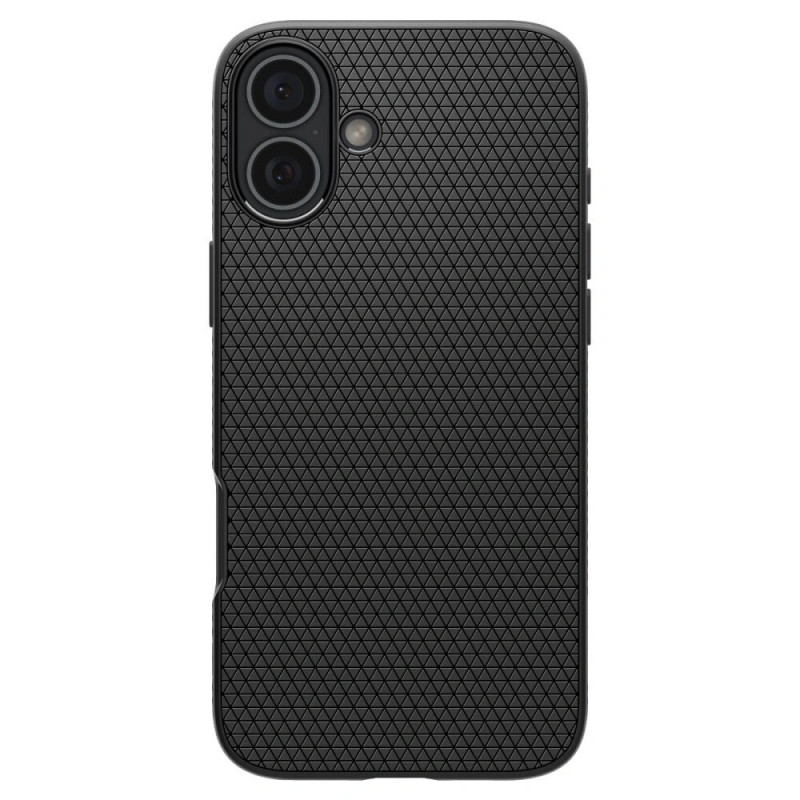 Spigen Liquid Air kaitsekott Apple iPhone 16-le, mattmust
