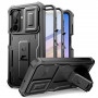 Tech-Protect Kevlar Cam+ 2-komplektiline vastupidav ümbris Samsung Galaxy A17 / A18 4G / 5G jaoks, must