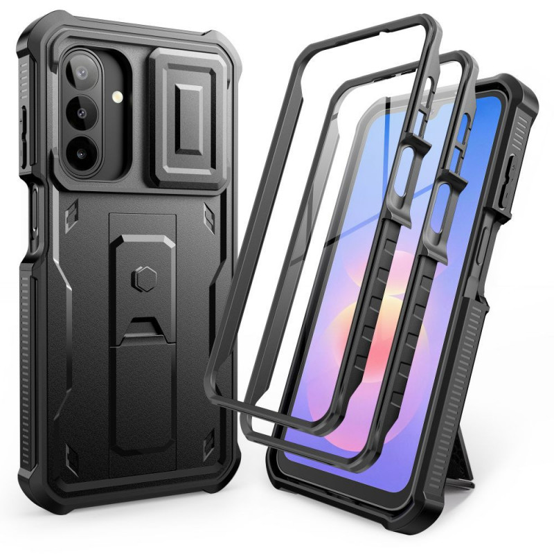 Tech-Protect Kevlar Cam+ 2-komplektiline vastupidav ümbris Samsung Galaxy A17 / A18 4G / 5G jaoks, must