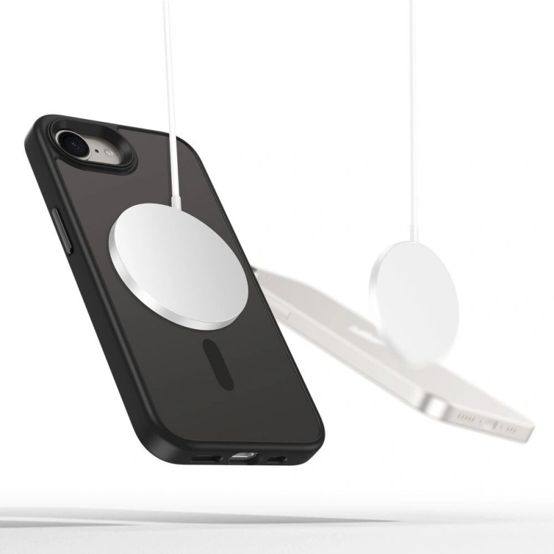 Tech-Protect Magmat MagSafe ümbris Apple iPhone 17e / 16e jaoks, mattmust