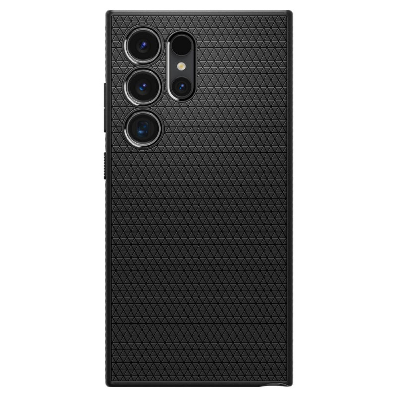 Spigen Liquid Air ümbris Samsung Galaxy S24 Ultra jaoks, mattmust