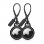 Tech-Protect Rough Chain võtmehoidja-kaitsekott Apple AirTagile, must (2 tk)