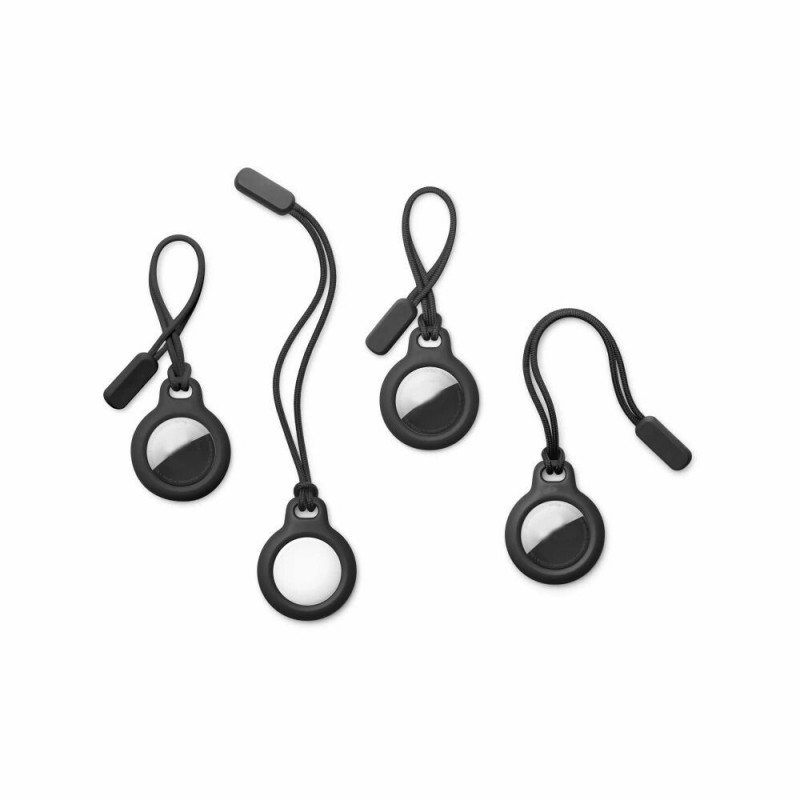 Tech-Protect Rough Chain võtmehoidja-kaitsekott Apple AirTagile, must (2 tk)
