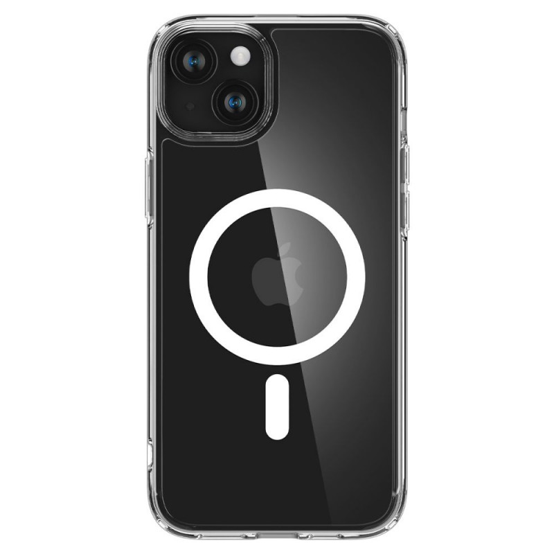 Spigen Ultra Hybrid Mag kaitsekott MagSafe'iga Apple iPhone 15 jaoks, valge