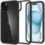 Spigen Ultra Hybrid kaitseümbris Apple iPhone 15 jaoks, mati must