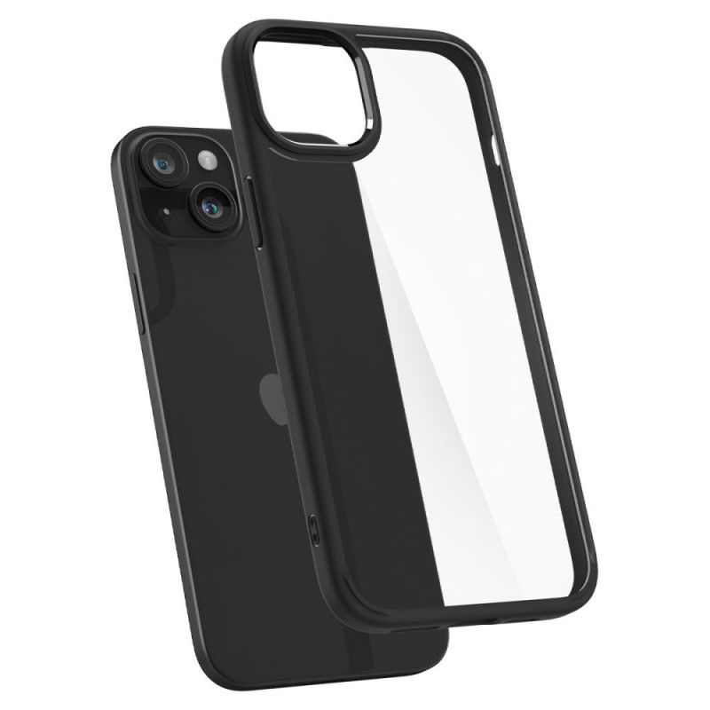 Spigen Ultra Hybrid kaitseümbris Apple iPhone 15 jaoks, mati must
