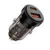 Tech-Protect CC03 2-pordiline autolaadija USB-A / USB-C, PD 30W / QC 3.0, must