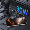 Tech-Protect CC03 2-pordiline autolaadija USB-A / USB-C, PD 30W / QC 3.0, must