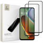 Tech-Protect Glass Fit+ karastatud klaas Motorola Moto G15 / G15 Power / G05 / E15 jaoks, must (2 tk)