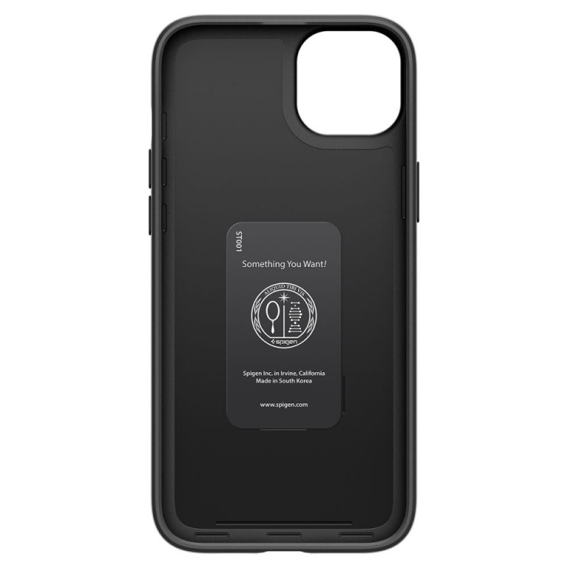 Spigen Thin Fit ümbris Apple iPhone 15 Plus / 14 Plus jaoks, must