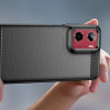 Tech-Protect TPUCarbon ümbris Motorola Moto G05 / E15 jaoks, must