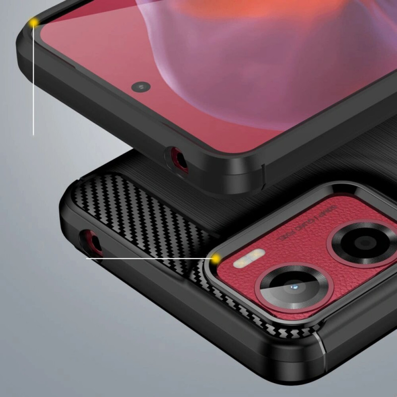 Tech-Protect TPUCarbon ümbris Motorola Moto G05 / E15 jaoks, must