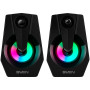 SVEN 370 USB-toitega arvutikõlarid, must, 2.0, 6 W, RGB-valgustus