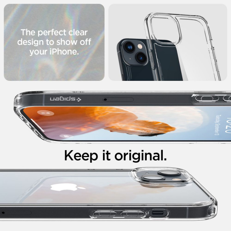 Spigen Ultra Hybrid (ACS05040) ümbris Apple iPhone 14 jaoks, Crystal Clear