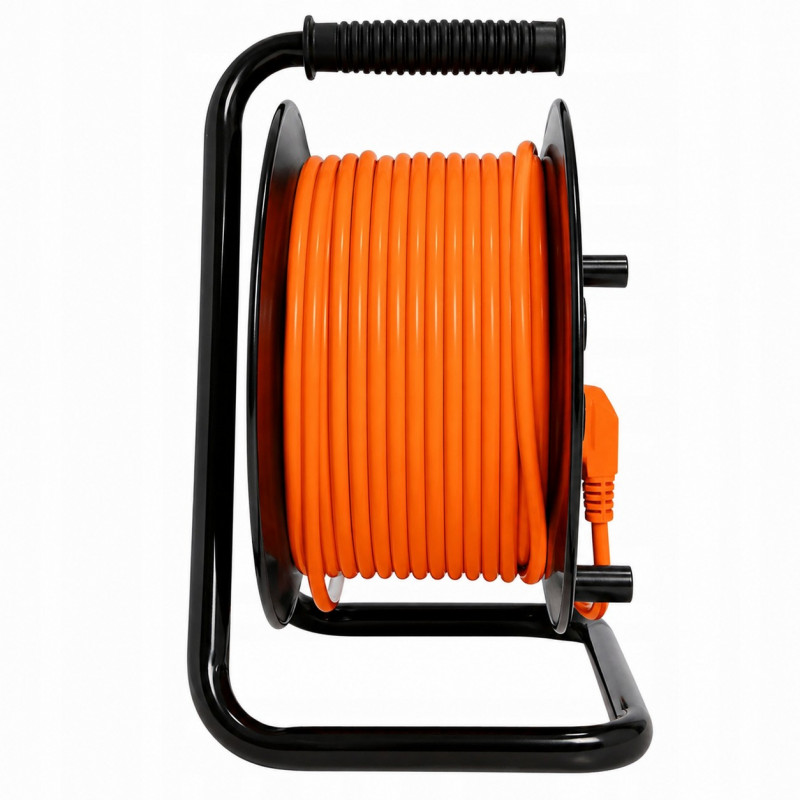Extralink Powerlink kaablitrummel pikendusjuhe, 30 m, 4 pesa, maandatud