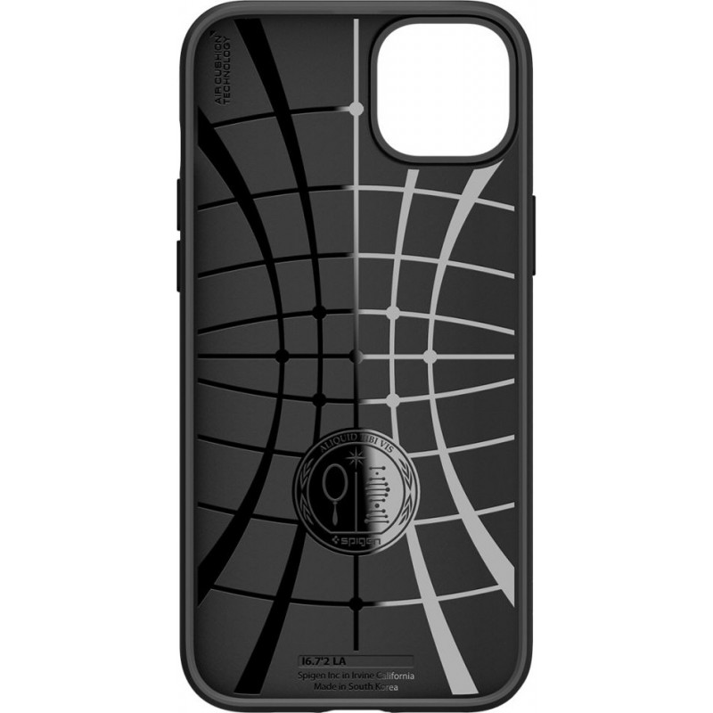 Spigen Liquid Air (ACS05037) ümbris Apple iPhone 14 jaoks, mattmust