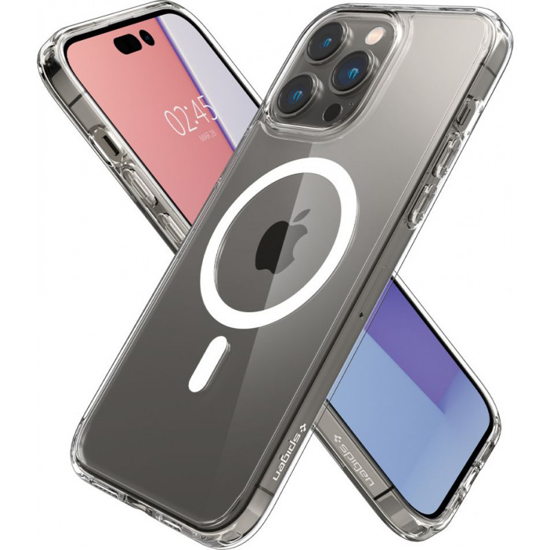 Spigen Ultra Hybrid Mag (ACS04969) MagSafe ümbris Apple iPhone 14 Pro jaoks, valge