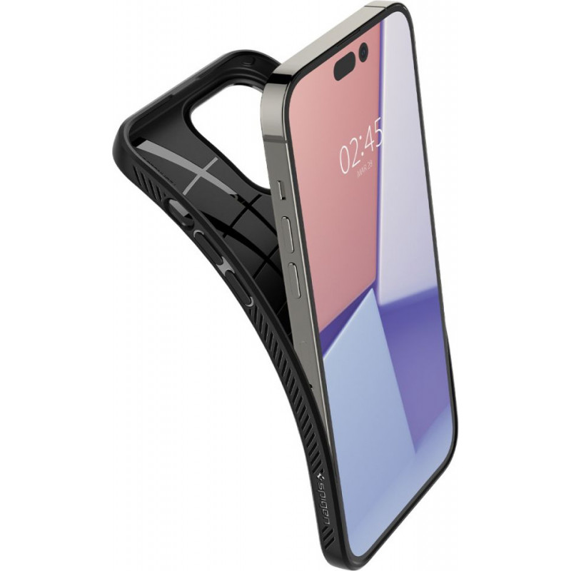 Spigen Liquid Air (ACS04957) ümbris Apple iPhone 14 Pro jaoks, mattmust