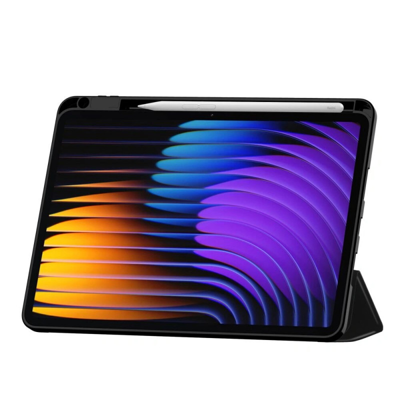 Tech-Protect SmartCase Pen tahvelarvuti ümbris Xiaomi Pad 8 / 8 Pro / 7 / 7 Pro jaoks, must