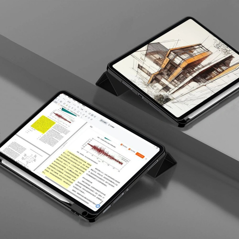 Tech-Protect SmartCase Pen tahvelarvuti ümbris Xiaomi Pad 8 / 8 Pro / 7 / 7 Pro jaoks, must