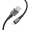 Tech-Protect Ultraboost DNA USB-A / Lightning kaabel, 12W, 2.4A, 25 cm, Iron Grey