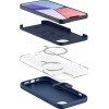 Spigen Silicone Fit Mag (ACS04921) MagSafe'i ümbris Apple iPhone 14 Plus / 15 Plus jaoks, tumesinine