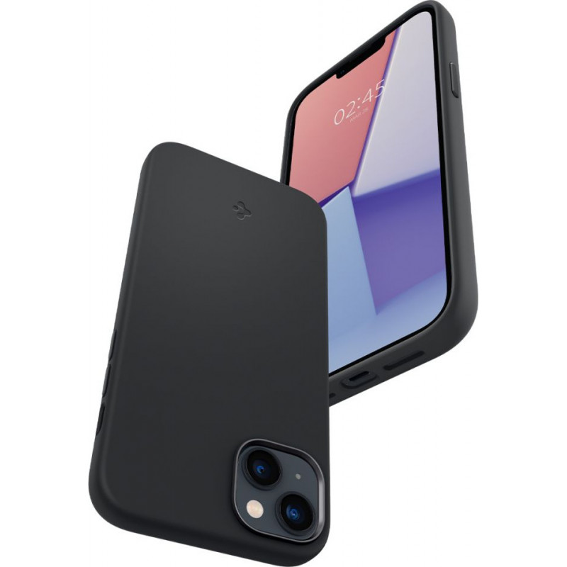 Spigen Silicone Fit Mag (ACS04920) MagSafe'i ümbris Apple iPhone 14 Plus / 15 Plus jaoks, must
