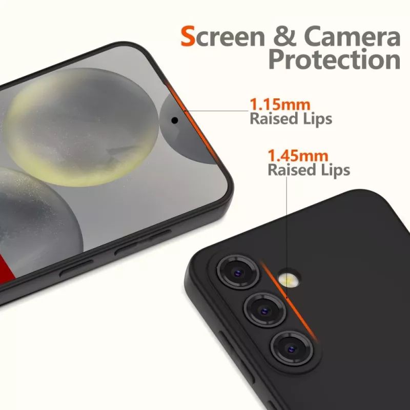 Tech-Protect Icon silikoonkate Samsung Galaxy A56 5G jaoks, must