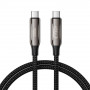 Tech-Protect UB10T Ultraboost USB-C / USB-C kaabel PD240W/QC4.0, 100 cm, must