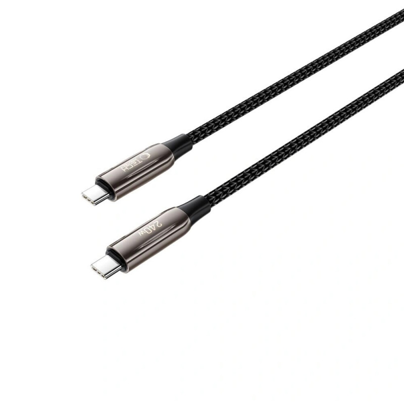 Tech-Protect UB10T Ultraboost USB-C / USB-C kaabel PD240W/QC4.0, 100 cm, must